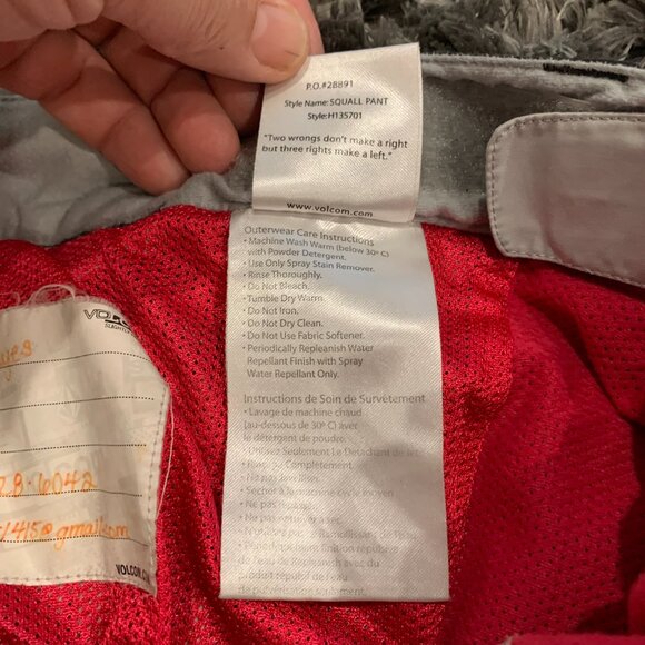 Volcom SQUALL Black Pants. Size small. Style H135701 - Picture 6 of 9